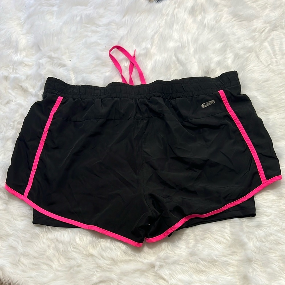 RBX Women's Black and Pink Athletic Shorts - Picture 3 of 4